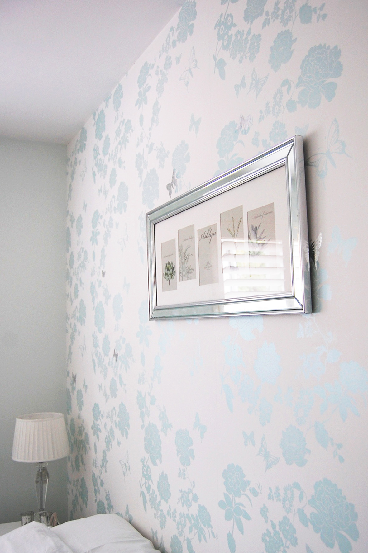 Bespoke Floral Wallpaper, Bedroom